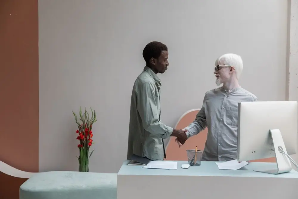 A visual representation of brand trust showing a customer confidently choosing a trusted brand over competitors