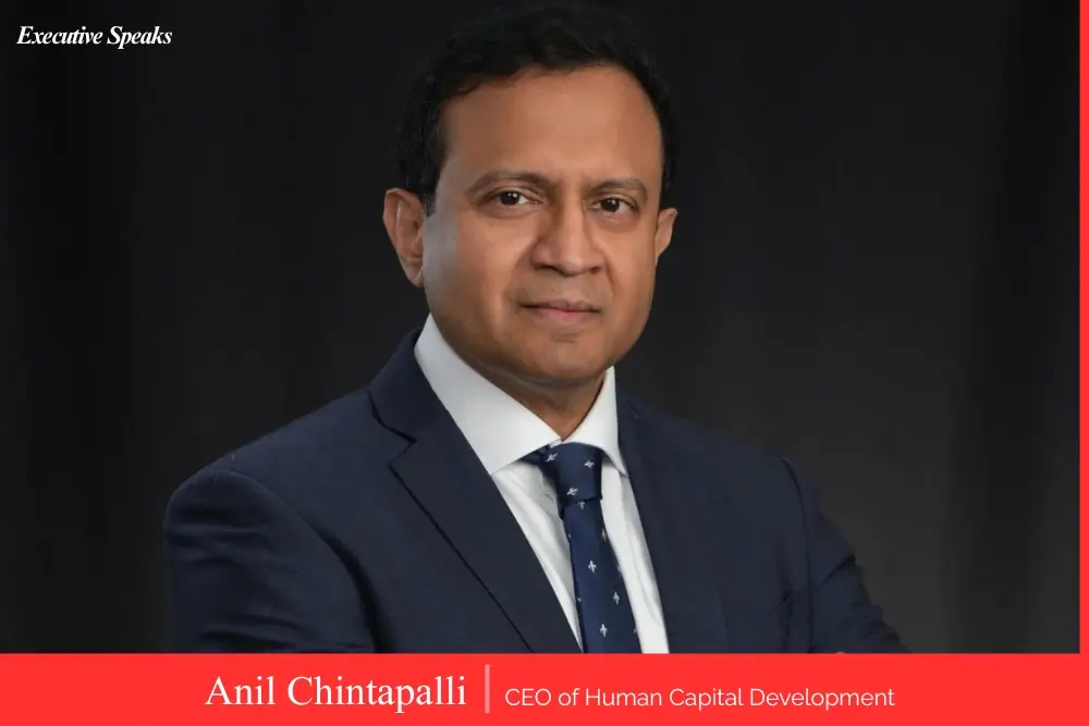 Anil Chintapalli discussing AI strategy and enterprise technology transformation in a boardroom setting