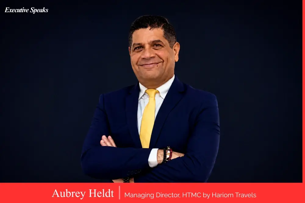 Aubrey Heldt Managing Director of HTMC by Hariom Travels leading corporate travel solutions