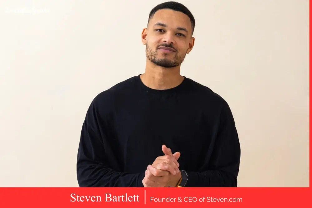 Steven Bartlett entrepreneur and co-founder of Social Chain speaking at a business event