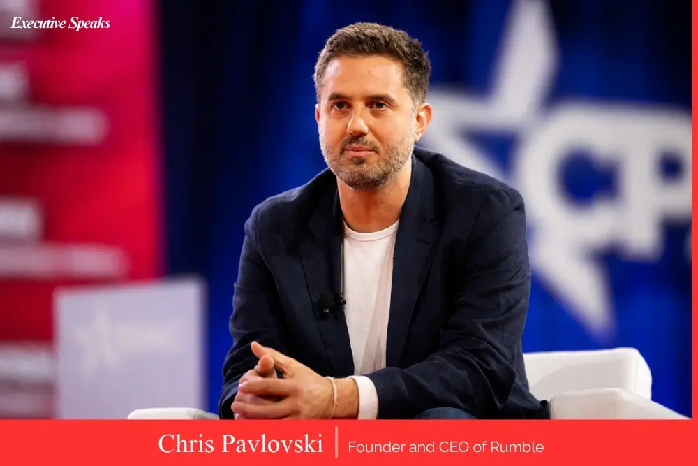 Chris Pavlovski, founder and CEO of Rumble video and cloud services platform