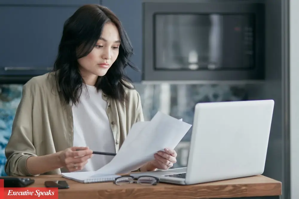 Small business owner reviewing legal pages on a laptop for their website